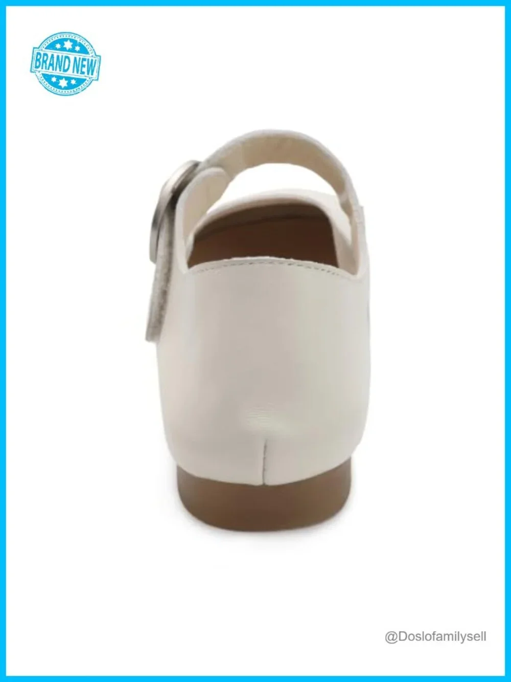 Women's Mary Jane Flats Cow Leather Round Toe Slip-On Buckle